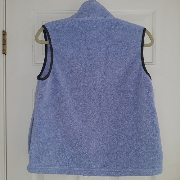 L.L. Bean Women's Medium Lilac Fleece Vest - Picture 2 of 5